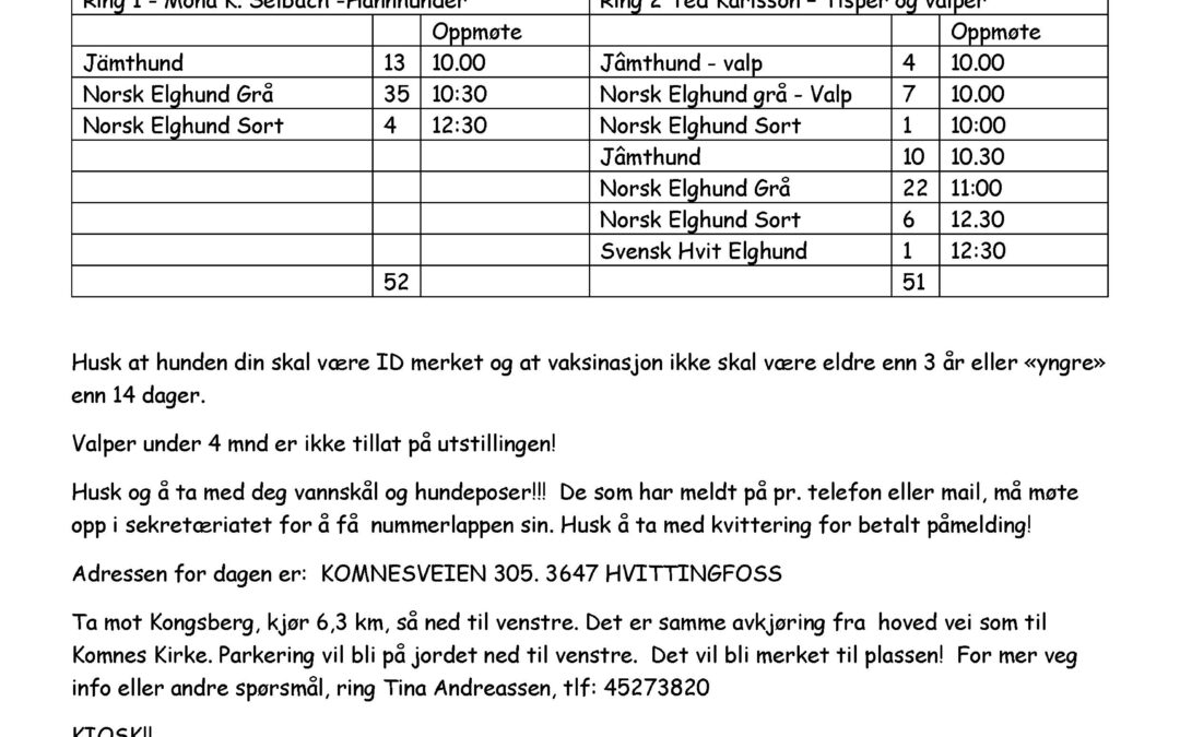 Utstilling i Komnes 26/01-20