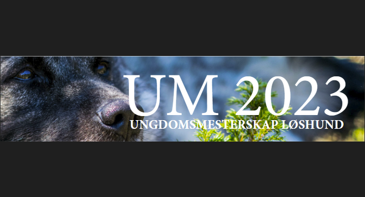 UM og NM i løshund 2023/2024